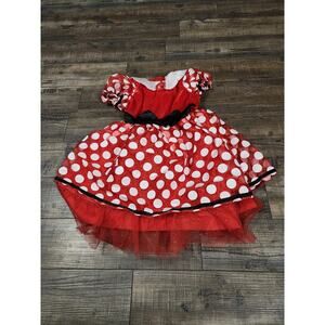 Disney Junior Minnie Mouse Costume Size Small 4-6 Dress Only 2428